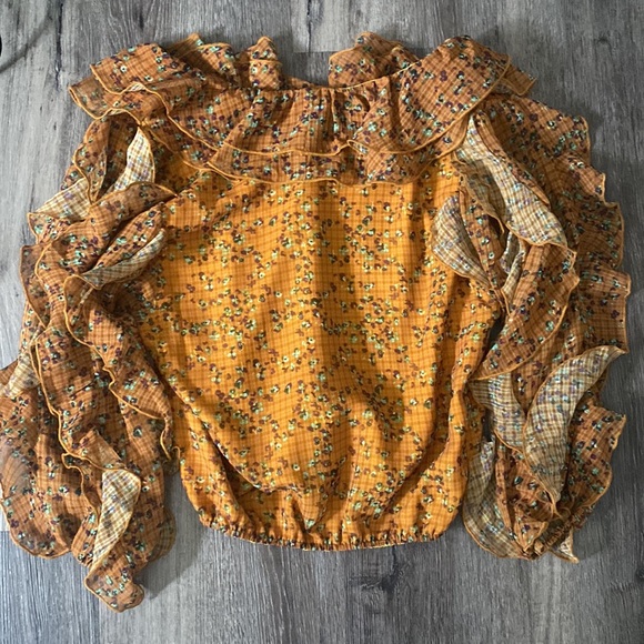 Tularosa “Claire” top mustard yellow, size medium - Picture 8 of 8